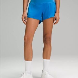 Lululemon Athletica - SPEED UP MID-RISE LINED SHORT 4" - Poolside (Bright Blue)